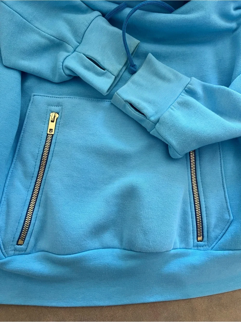 Aviator Nation Ninja Hoodie Sky Blue Size M Ultra Soft Cozy Sweatshirt - Picture 9 of 12